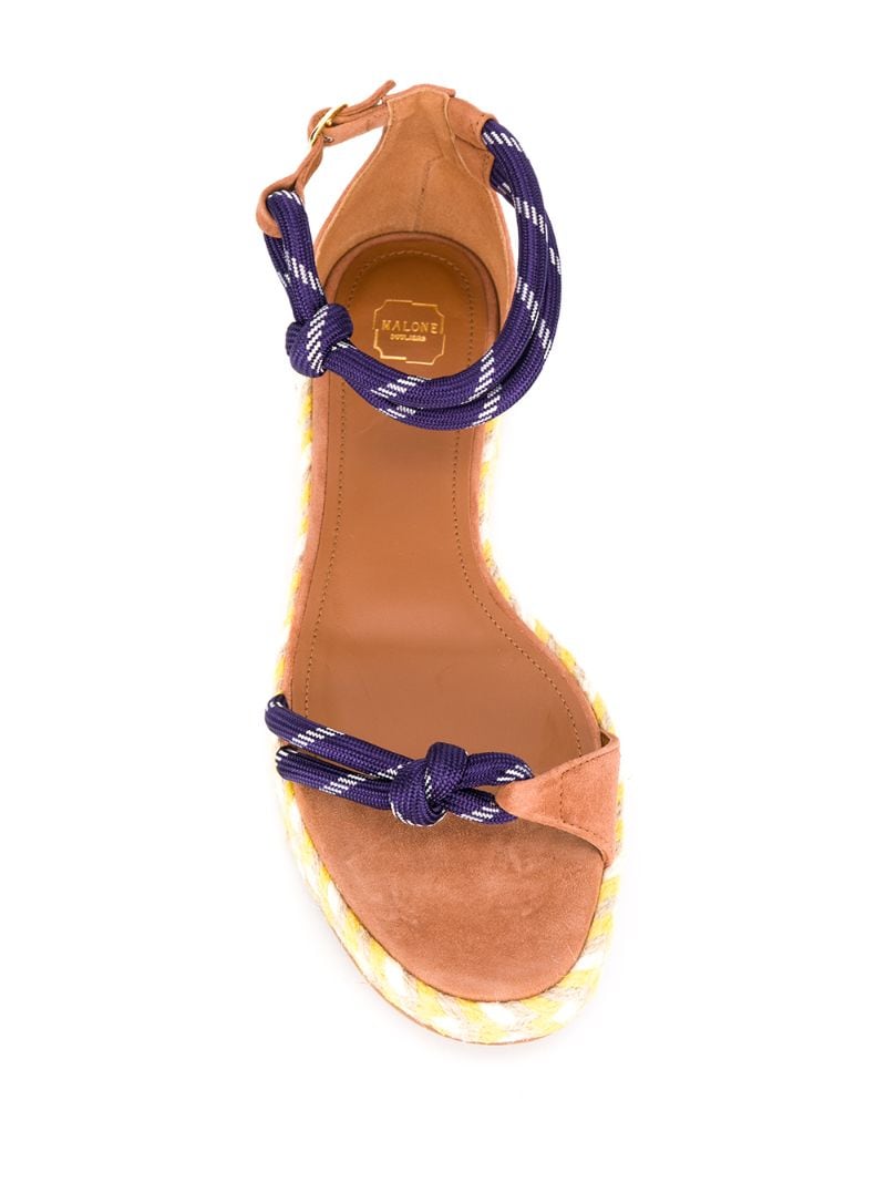 Malone Souliers Simona Rope Sandals In Tan