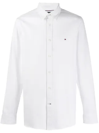 tommy hilfiger black slim fit shirt