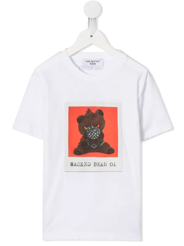 Kid/'s Little Black Panther Round Collar T Shirt