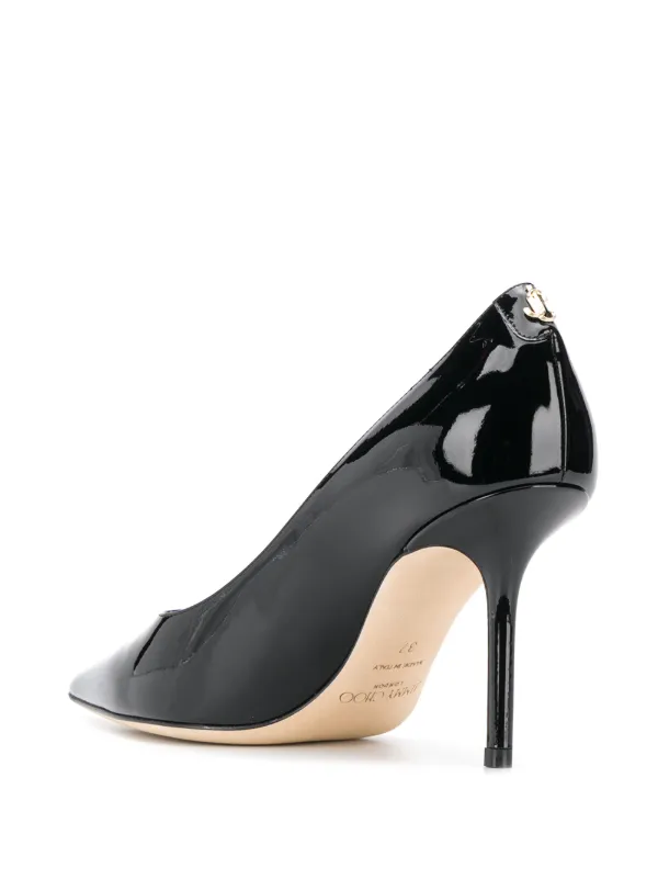 Jimmy Choo Love 85mm Patent Leather Pumps | Black | FARFETCH