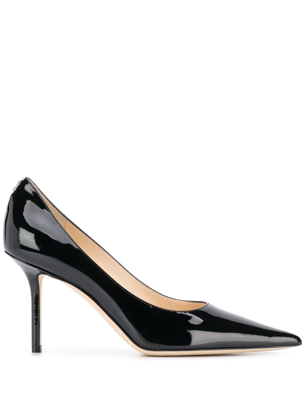Shop Jimmy Choo Love 85mm Patent Leather Pumps In Black