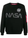 Alpha Industries Nasa print sweatshirt - Black