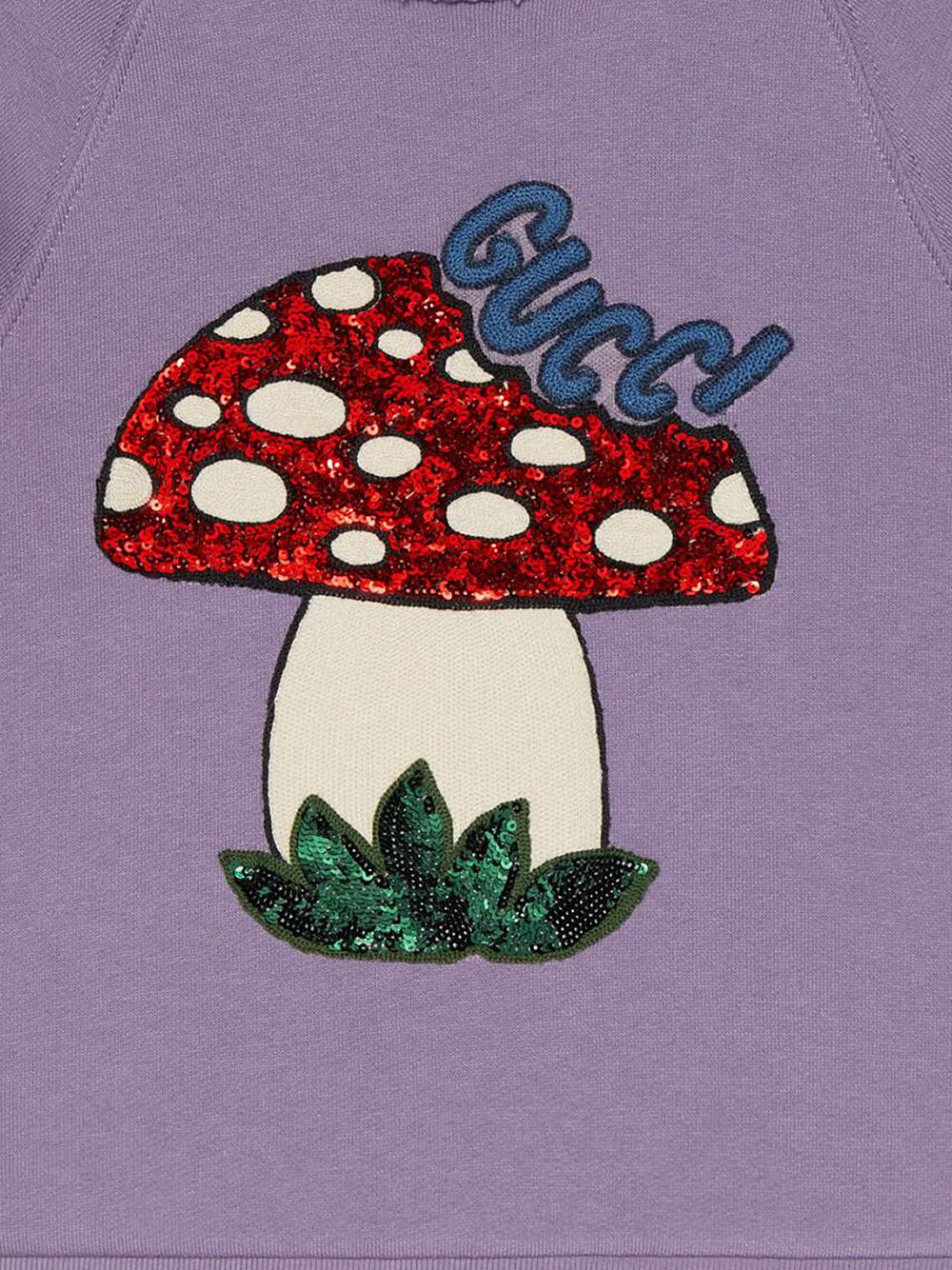 фото Gucci Kids худи с логотипом Mushroom