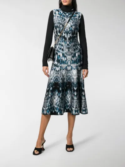 Alexander McQueen intarsia knit dress 