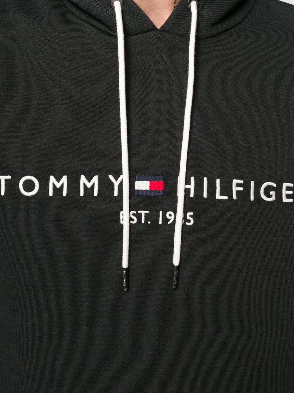 Tommy Hilfiger logo-print Drawstring Hoodie - Farfetch