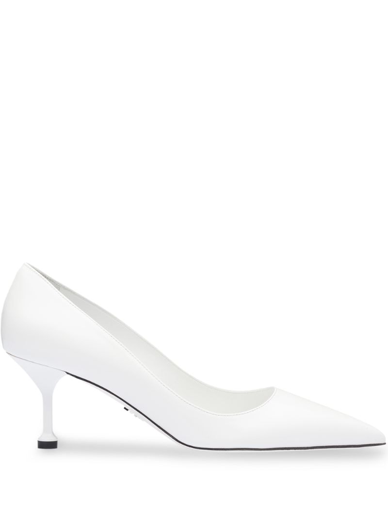 Prada Classic Pointed Pumps In White