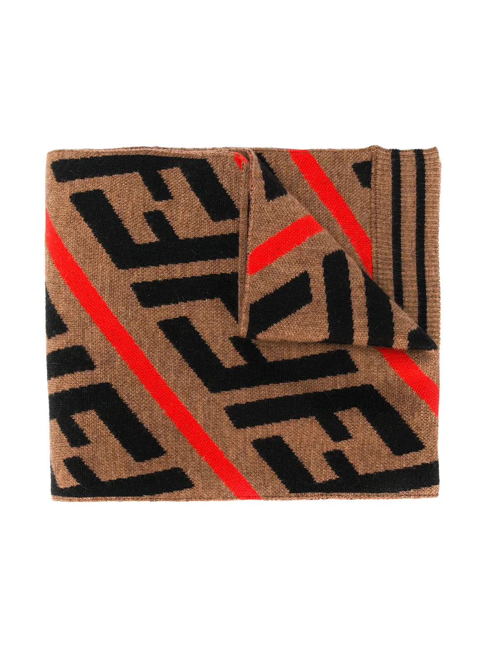 Fendi Kids шарф с контрастным логотипом Fendi Kids шарф с контрастным логотипом
