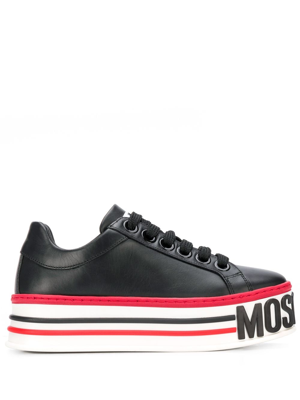 фото Moschino кроссовки на платформе с логотипом