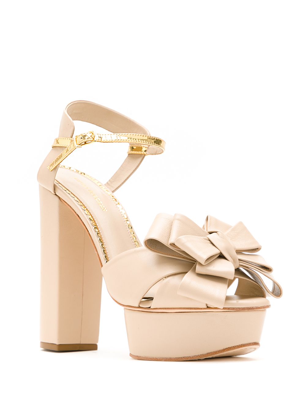 фото Andrea Bogosian leather platform sandals