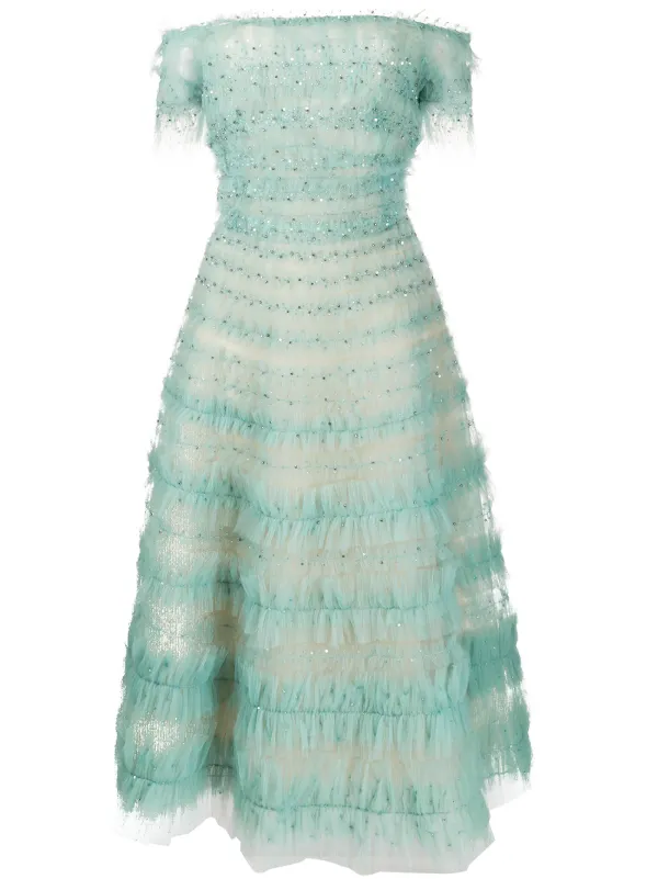 marchesa embellished tulle gown