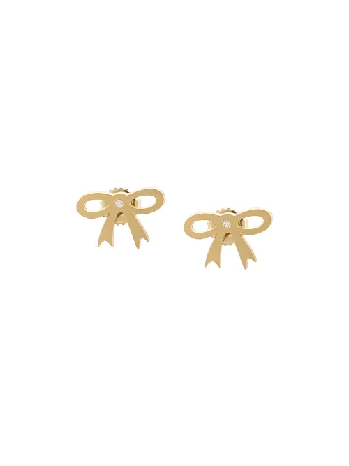 Puces d'oreilles en jaune 18 ct - Irene Neuwirth - Modalova