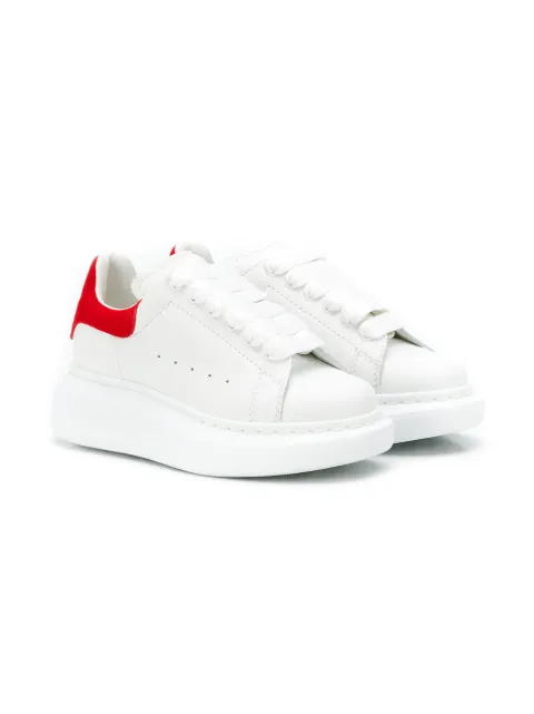 Alexander McQueen Kids حذاء رياضي بنعل سميك وطويل