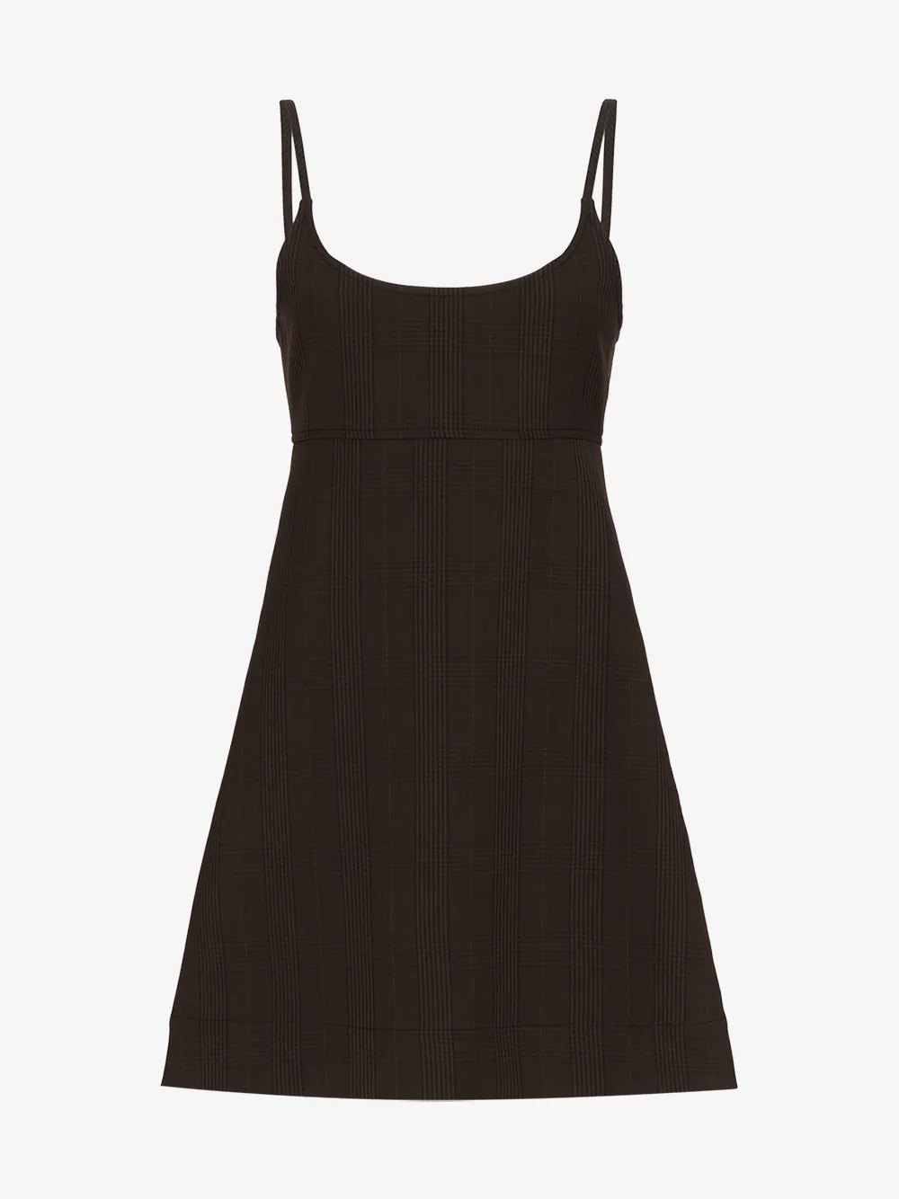 GANNI CHECKED MINI DRESS,F419814378732