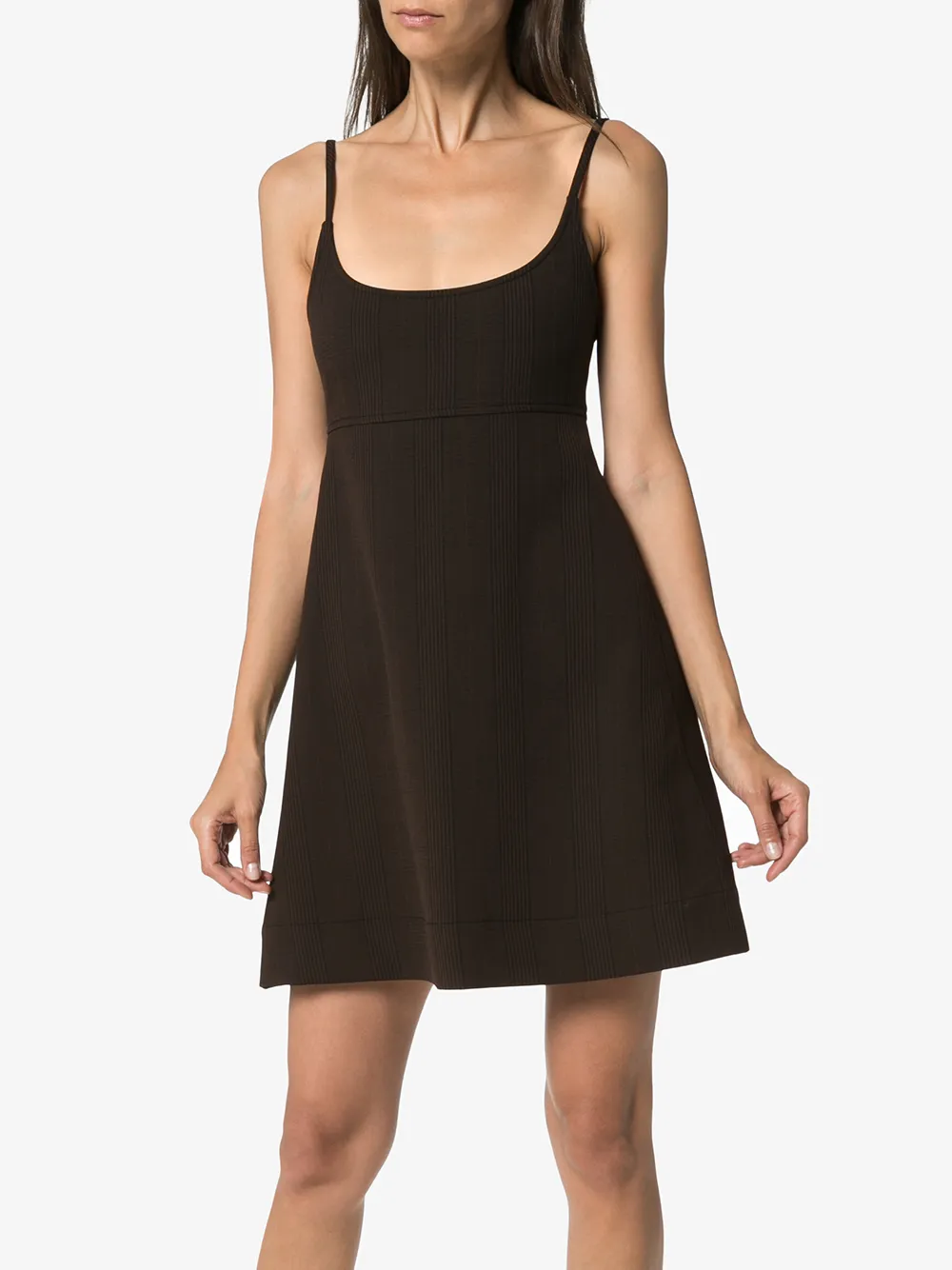 GANNI CHECKED MINI DRESS,F419814378732