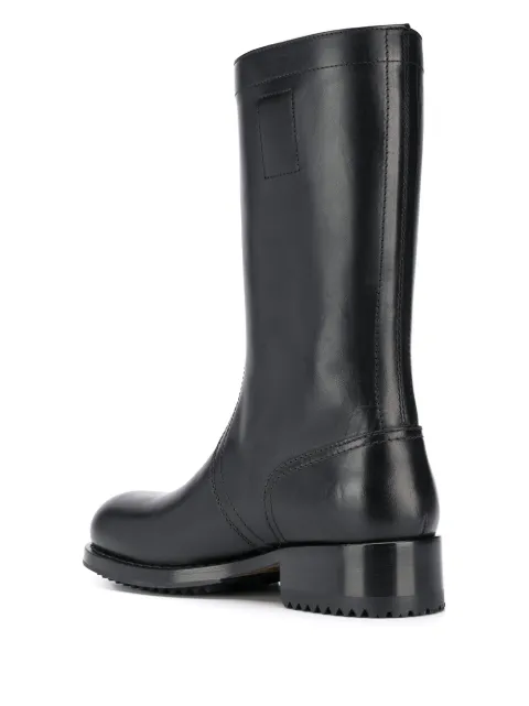 RAF SIMONS LOGO EMBOSSED BOOTS