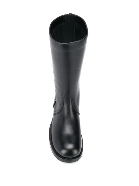 RAF SIMONS LOGO EMBOSSED BOOTS