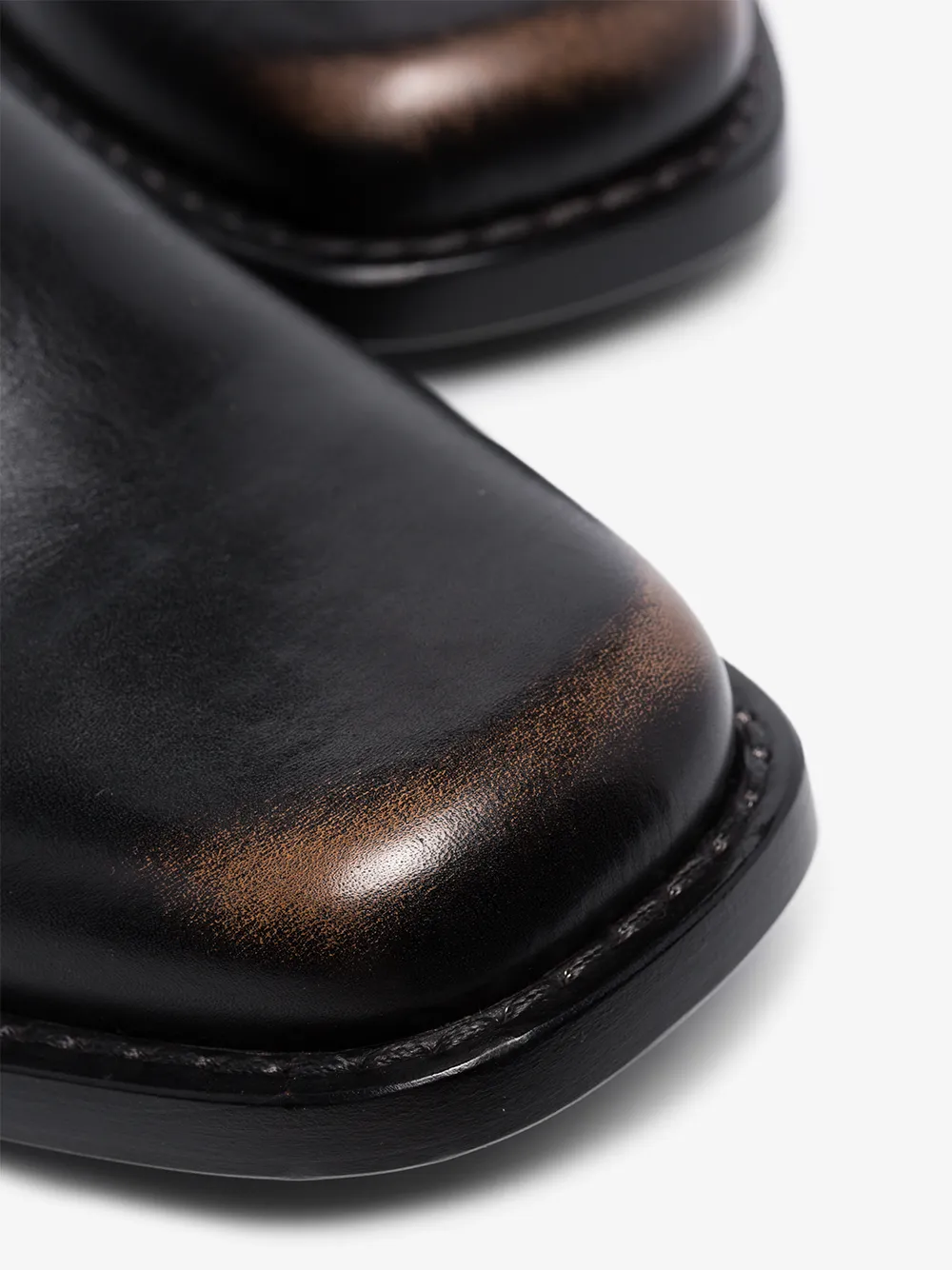 RAF SIMONS RAF SIMONS BLACK LEATHER ANKLE BOOTS,19293114378886