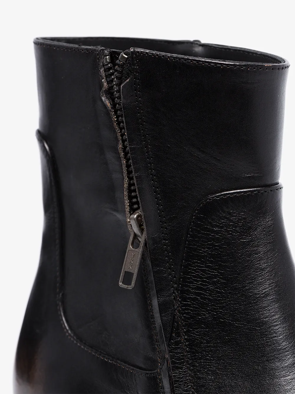 RAF SIMONS RAF SIMONS BLACK LEATHER ANKLE BOOTS,19293114378886