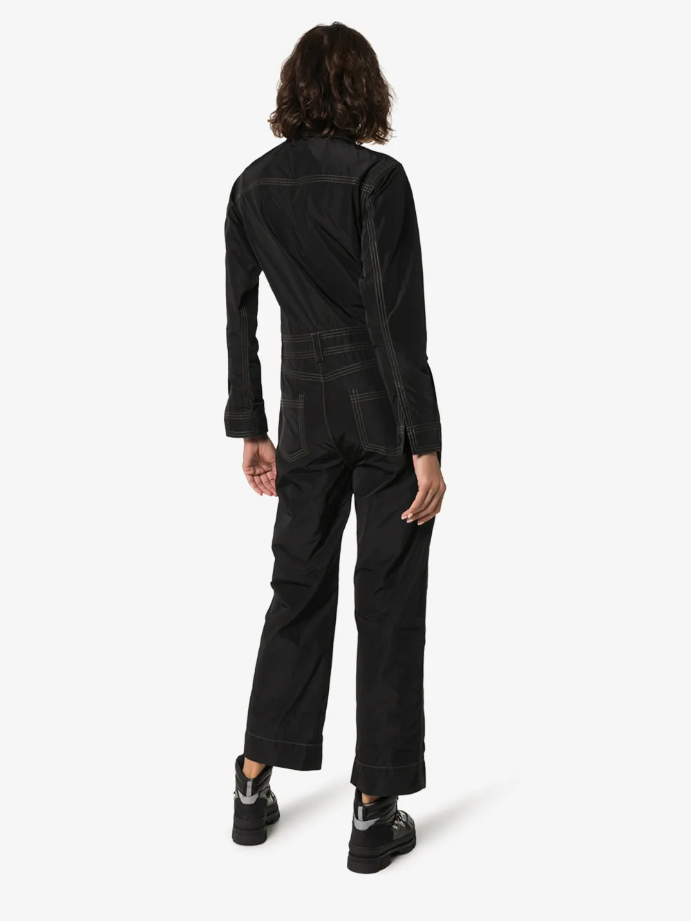 GANNI CONTRAST STITCH POCKET JUMPSUIT,F432514378921