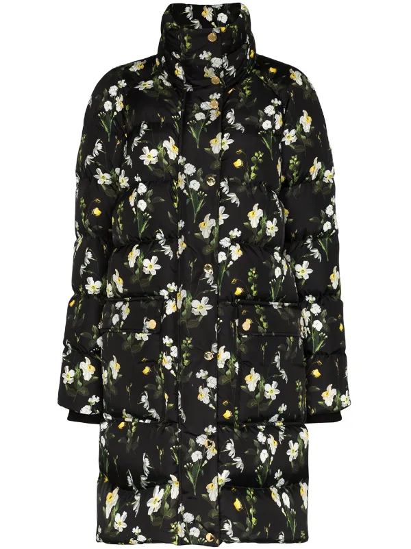 floral padded coat