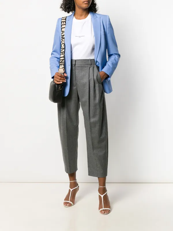 【送料&関税込】Stella McCartney Cropped Tailored Trousers Stella McCartney Cropped Tailored Trousers | Grey | FARFETCH JO
