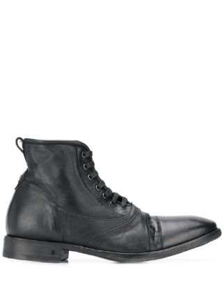 john varvatos leather ankle boots