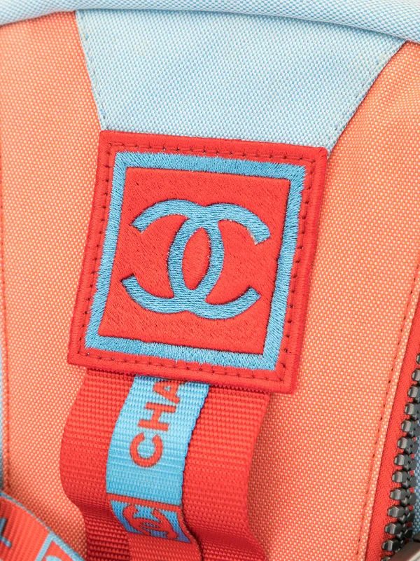 Authentic CHANEL Sport Orange and Blue Backpack 14380105_20934805_600.jpg main image 3