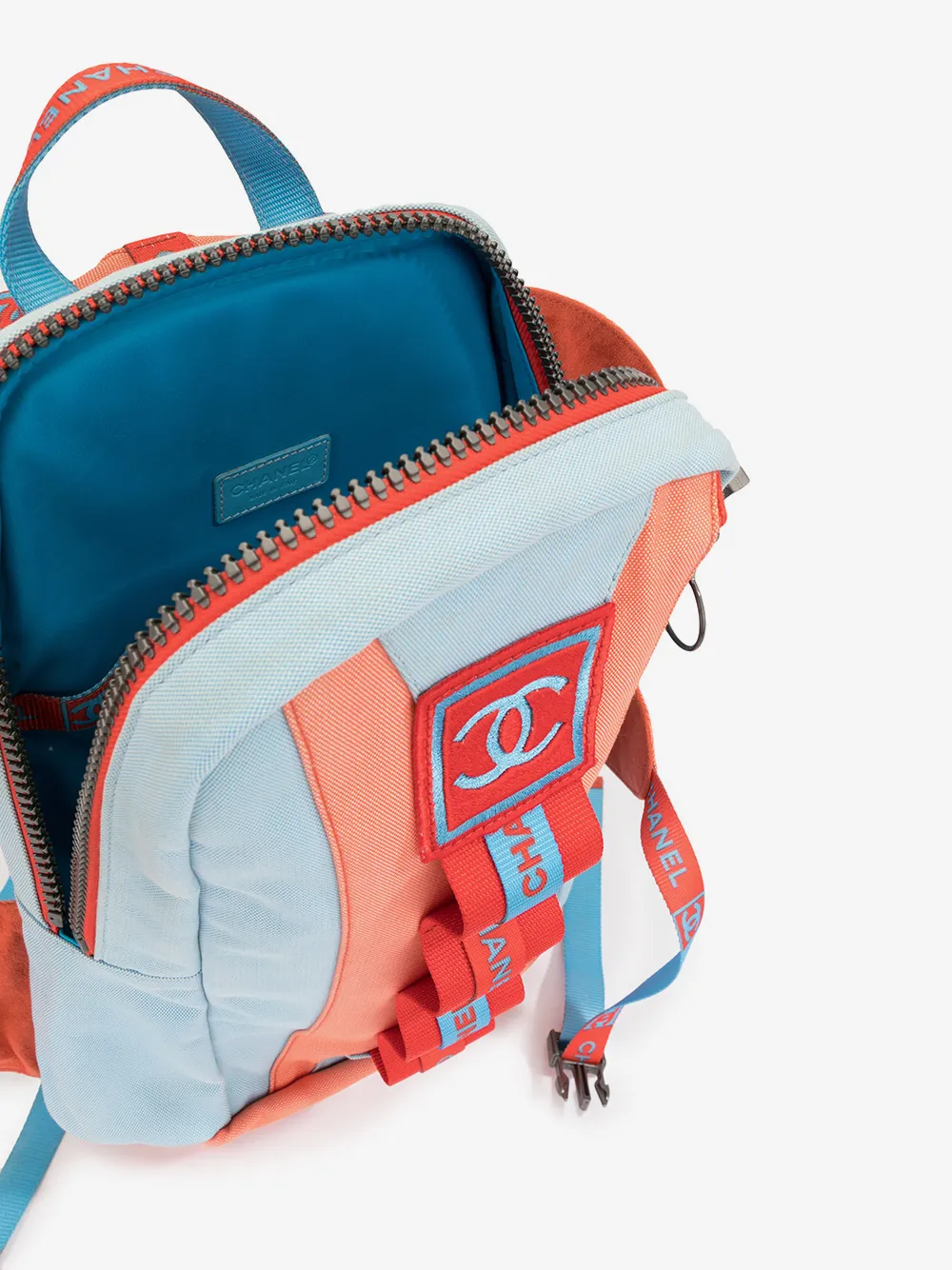CHANEL Pre-Owned Sports Line CC Backpack | Blue | FARFETCH display picture 1