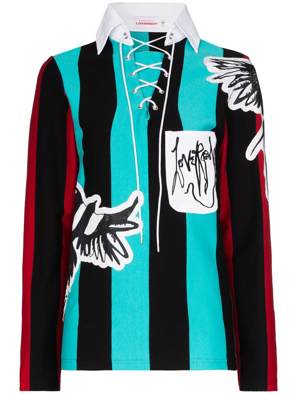 фото Charles jeffrey loverboy свитер magpie в полоску