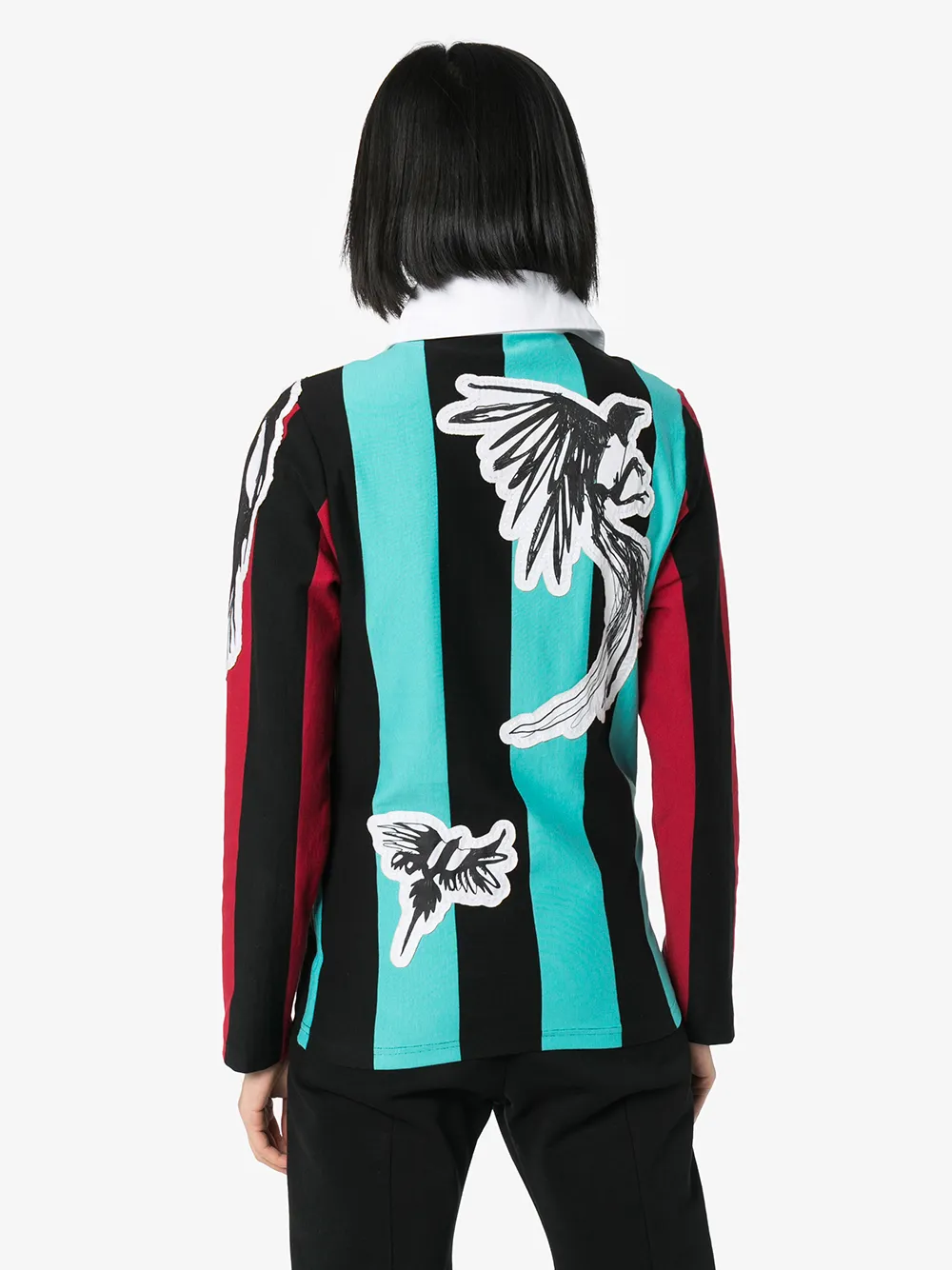 Фото 4 - Charles Jeffrey Loverboy свитер Magpie в полоску от Charles Jeffrey Loverboy