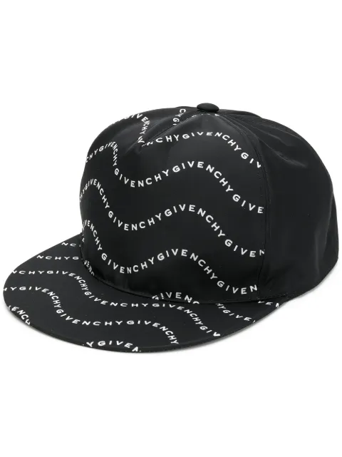 GIVENCHY WAVES LOGO PRINT BASEBALL HAT