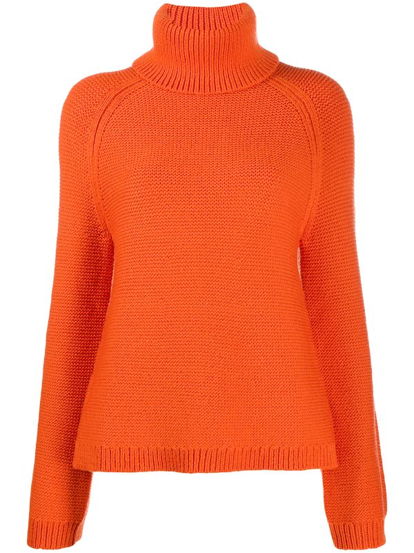 chunky knit polo neck jumpers