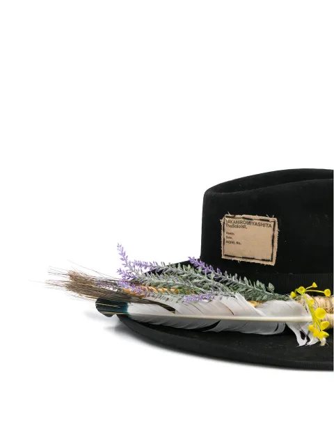 Nick Fouquet Braided Trim Hat In Black