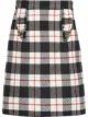 Image 1 of Miu Miu checked A-line mini skirt