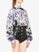 Miu Miu sword-print blouse