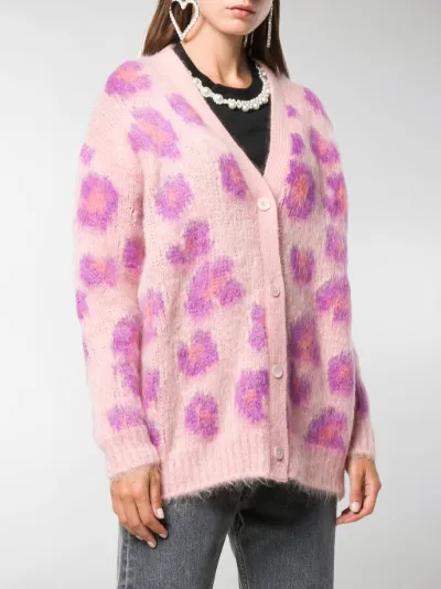 Miu Miu Leopard print knit cardigan 