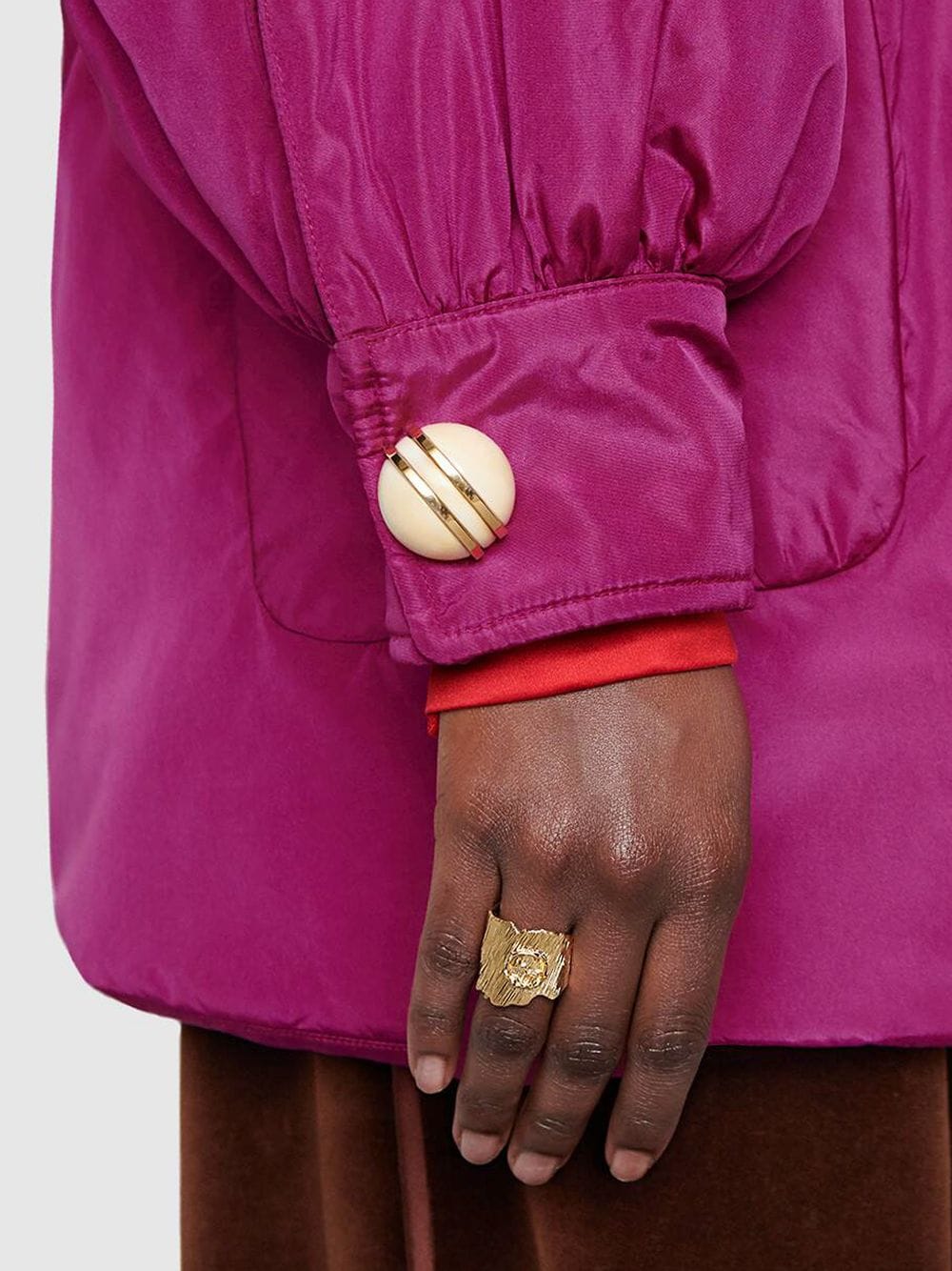 фото Gucci фактурное кольцо с логотипом Interlocking G