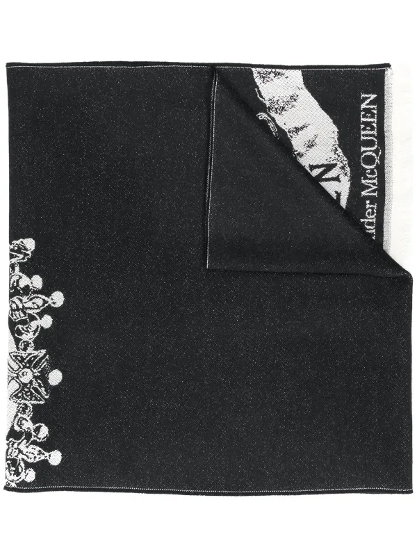Alexander Mcqueen Royal Banner Scarf Farfetch
