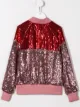 Image 2 of Alberta Ferretti Kids sequin embellished bomber jacket