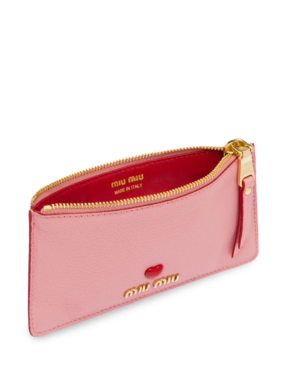 Shop Miu Miu heart pendant pouch with Express Delivery - FARFETCH
