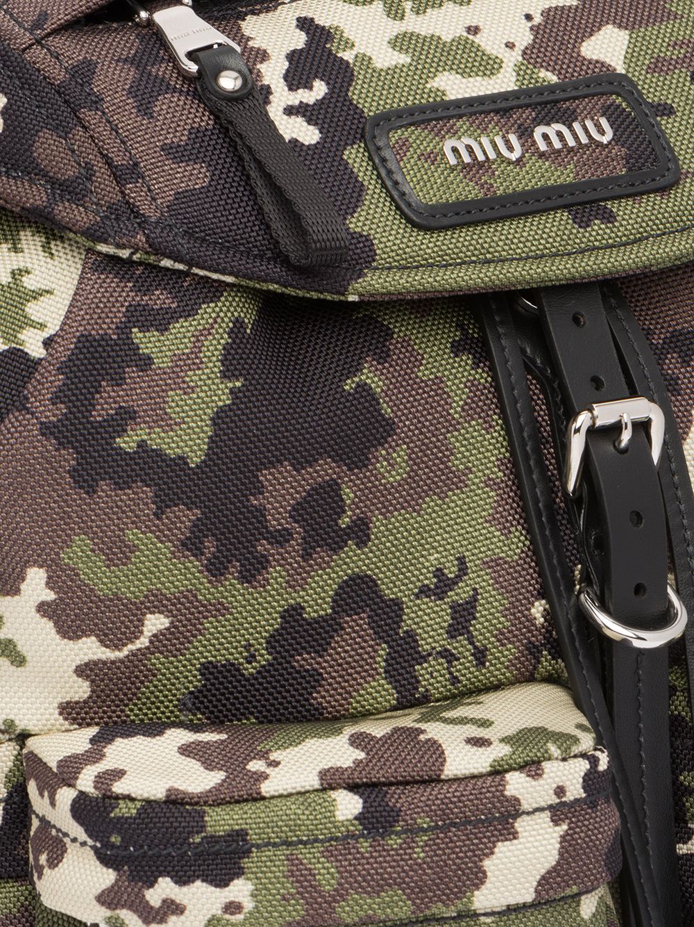 фото Miu miu рюкзак cordura с камуфляжным узором