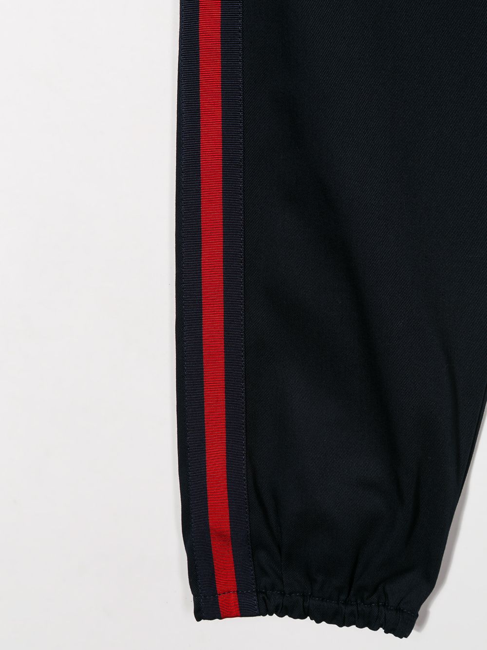 Shop Gucci Logo Trackpants In Blue