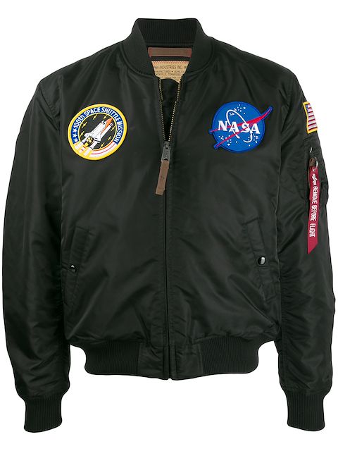 Alpha Industries NASA satin bomber jacket