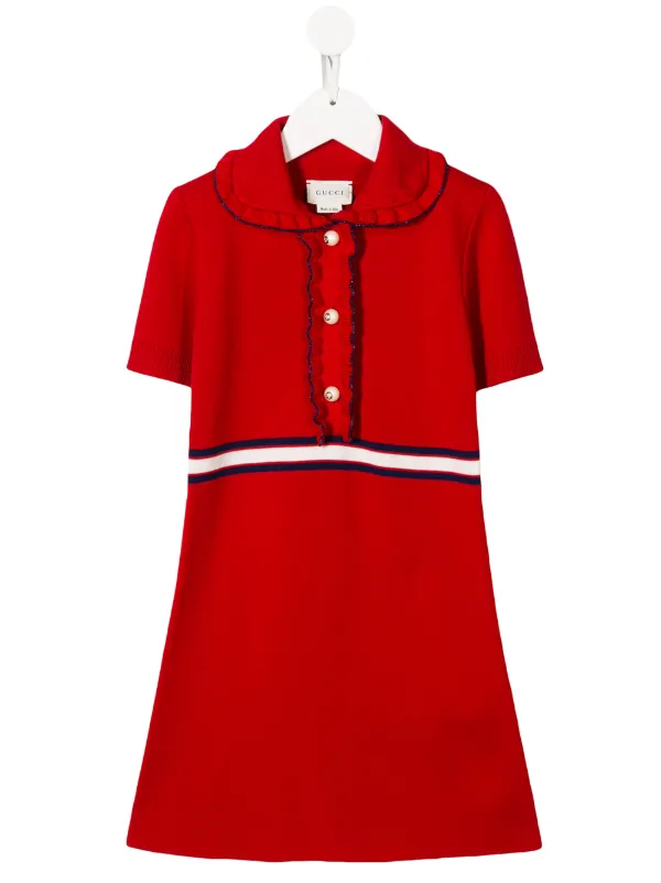 red gucci dress