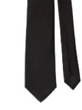 Prada pointed satin tie - Black
