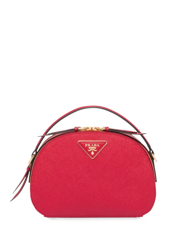 Prada Saffiano Leather Mini Bag, Red