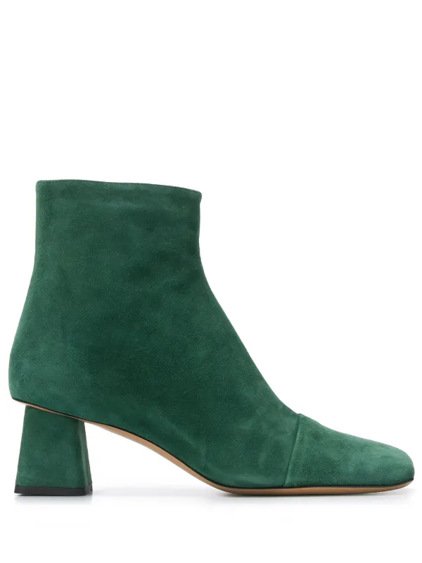 green high heel boots