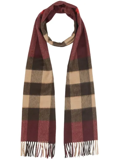 red and black burberry scarf