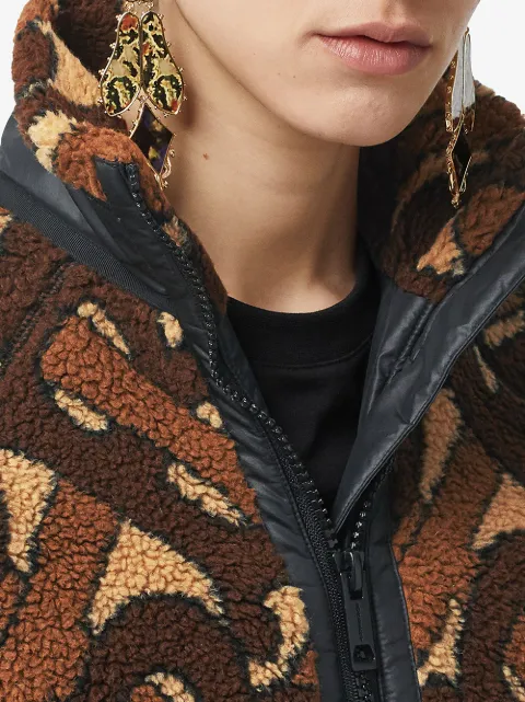 burberry monogram fleece jacquard jacket