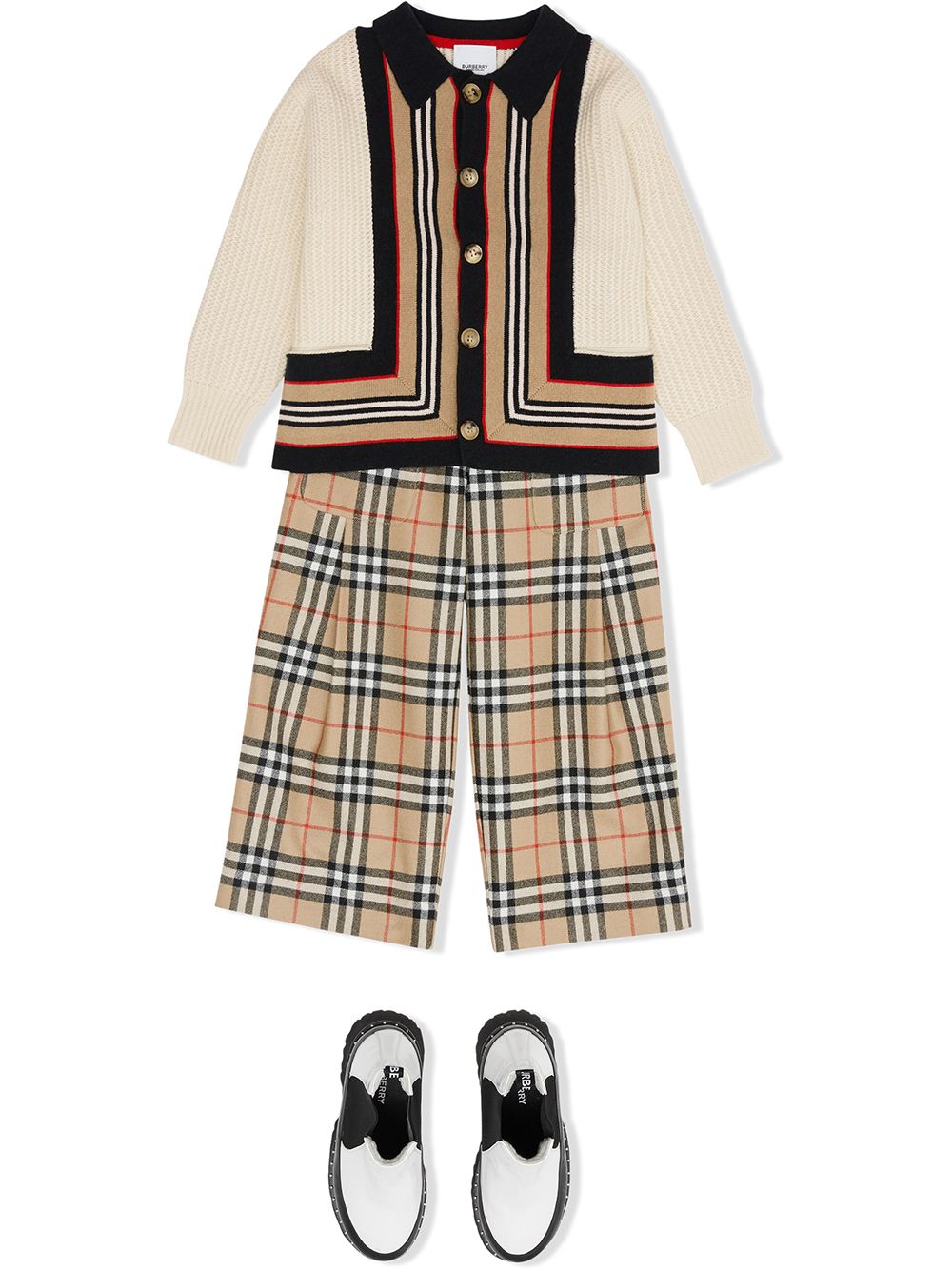 фото Burberry kids брюки в клетку vintage check